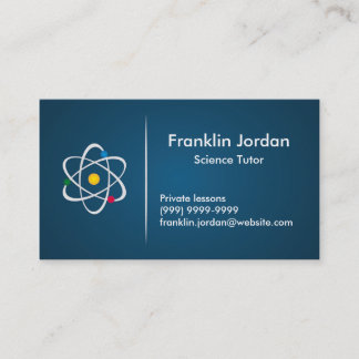 Carte de visite enseignant particulier