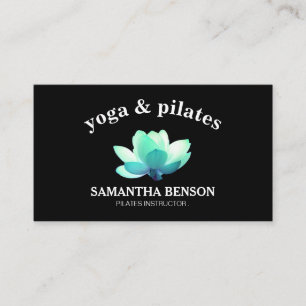 Carte De Visite Enseignant Pilates Yoga Lotus