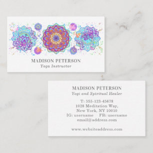 Carte De Visite Enseignant Yoga Enseignant Enseignant Spirituel En