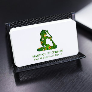 Carte De Visite Enseignant Yoga Enseignant Entraîneur Spirituel En