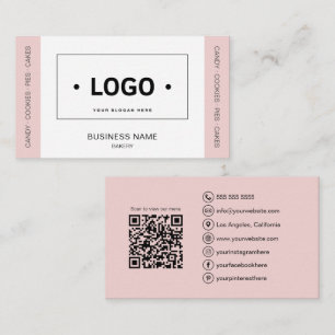 Carte De Visite Enseigne rectangulaire personnalisée Boulangerie