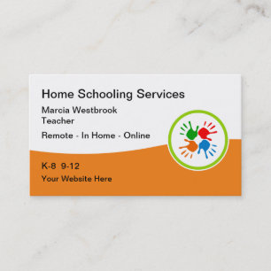 Carte De Visite Enseignement à domicile Tutorat éducatif