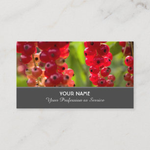 Carte De Visite Ensemble de curry de fruits rouges mûrs pour fermi