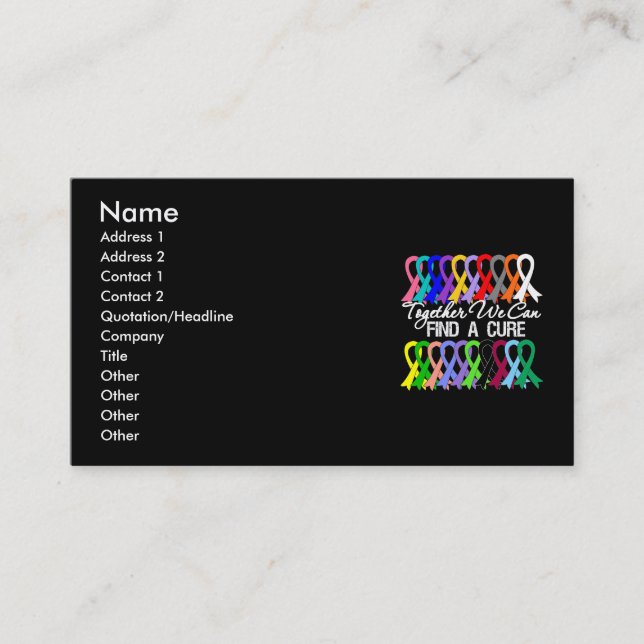 Carte de visite ensemble nous pouvons trouver un (Devant)
