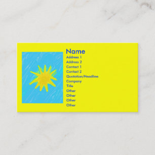 Carte de visite ensoleillé