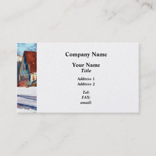 Carte De Visite Ensoleillement après la neige