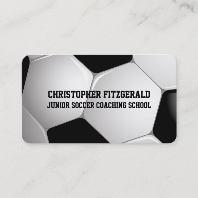 Carte De Visite Entraînement de balle de football personnalisable (Devant)