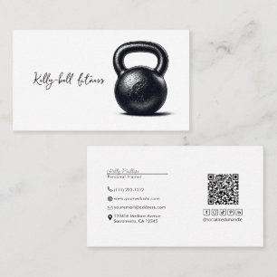 Carte De Visite Entraînement personnel de remise en forme avec ket