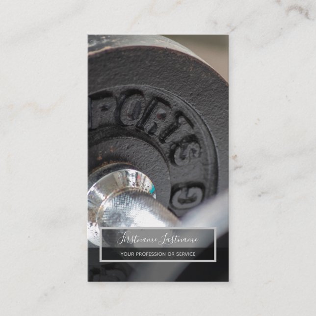 Carte De Visite Entraînement personnel et entraîneur de fitness ex (Devant)