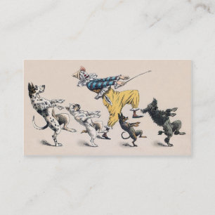 Carte De Visite Entraîneur d'animal ou de chien, clown, professeu