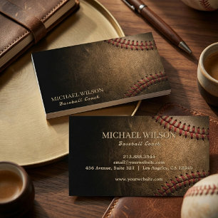 Carte De Visite Entraîneur de baseball vintage Entraîneur de spo