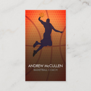 Carte De Visite Entraîneur de Basketball Scout Sportif