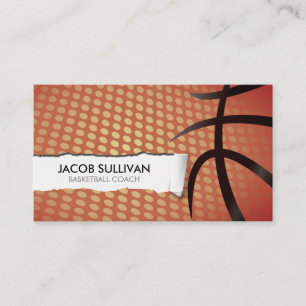 Carte De Visite Entraîneur de Basketball Scout Sports Professionne