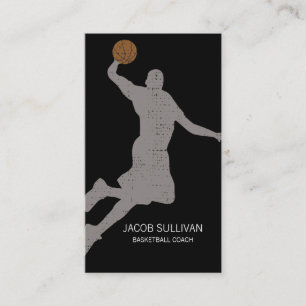 Carte De Visite Entraîneur de Basketball Scout Sports Professionne