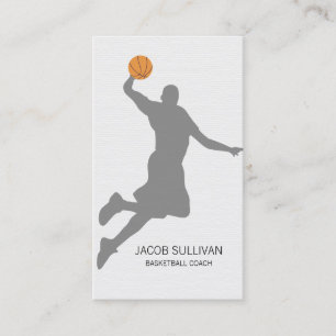 Carte De Visite Entraîneur de Basketball Scout Sports Professionne