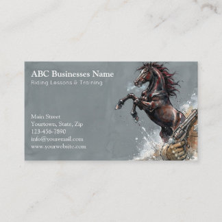 Carte De Visite Entraîneur de chevaux professionnel