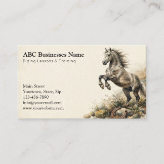 Carte De Visite Entraîneur de chevaux professionnel