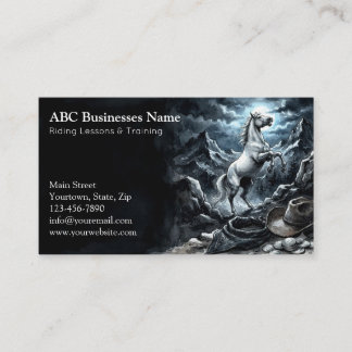 Carte De Visite Entraîneur de chevaux professionnel