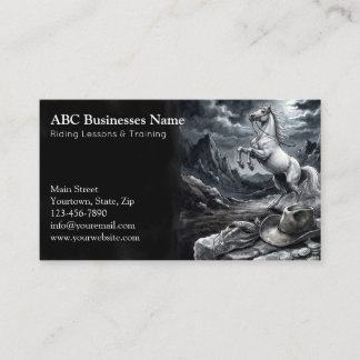 Carte De Visite Entraîneur de chevaux professionnel