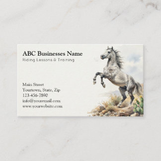 Carte De Visite Entraîneur de chevaux professionnel