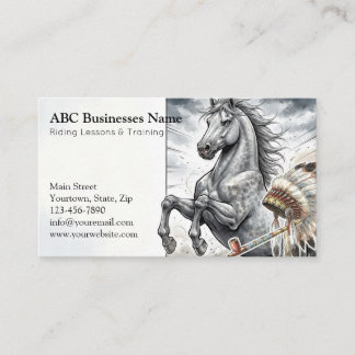 Carte De Visite Entraîneur de chevaux professionnel