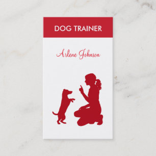 Carte De Visite Entraîneur de chien professionnel moderne