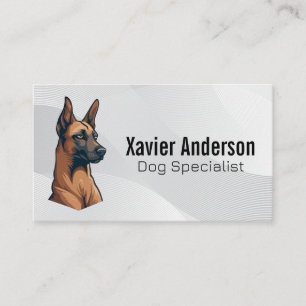 Carte De Visite Entraîneur de chiens et services animaux