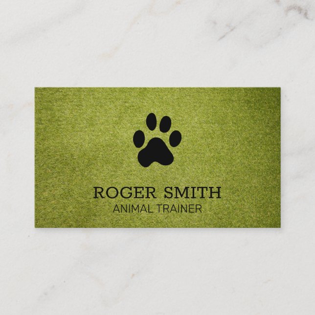 Carte De Visite Entraîneur de chiens | Services animaux (Devant)