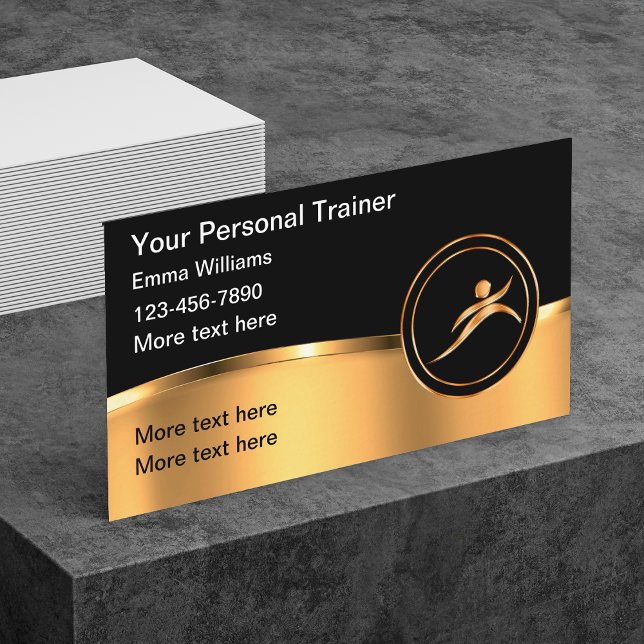 Carte De Visite Entraîneur de conditionnement physique personnel d (Créateur téléchargé)