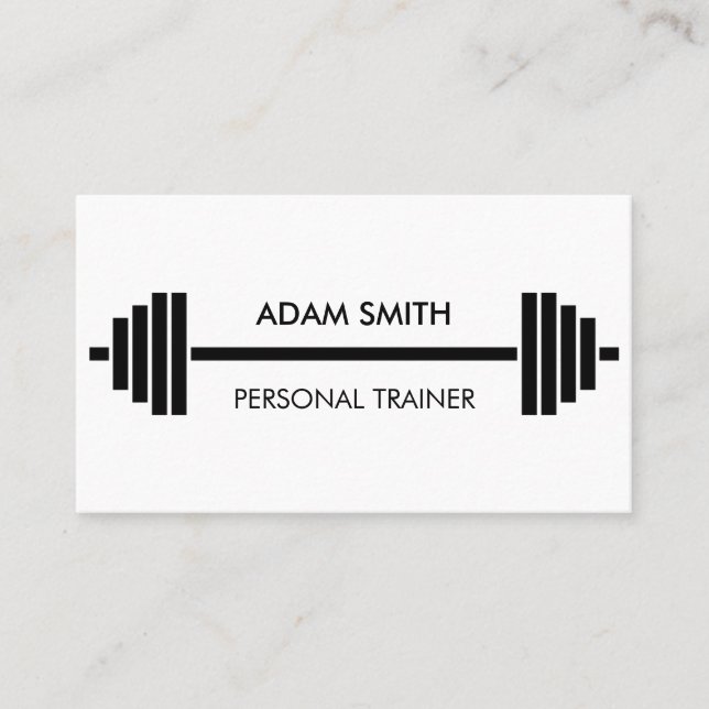 Carte De Visite Entraîneur de conditionnement physique personnel n (Devant)