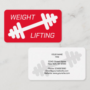 Carte De Visite Entraîneur de fitness moderne coach de musculation