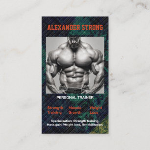 Carte de visite entraîneur de fitness musculation 