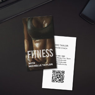 Carte De Visite Entraîneur de fitness pour femme moderne