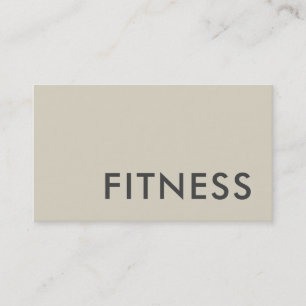 Carte De Visite Entraîneur de fitness simple Sport Moderne Minimal