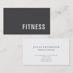 Carte De Visite Entraîneur de fitness simple Sport Moderne Minimal