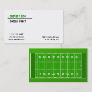 Carte de visite Entraîneur De Football