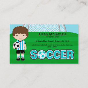 Carte De Visite Entraîneur de football/joueur de football