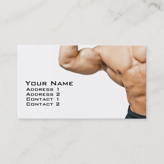 Carte De Visite Entraîneur de forme physique (Devant)