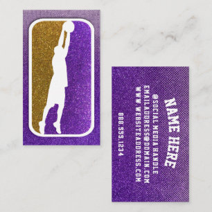 Carte De Visite Entraîneur de l'équipe de basket-ball de Parties s
