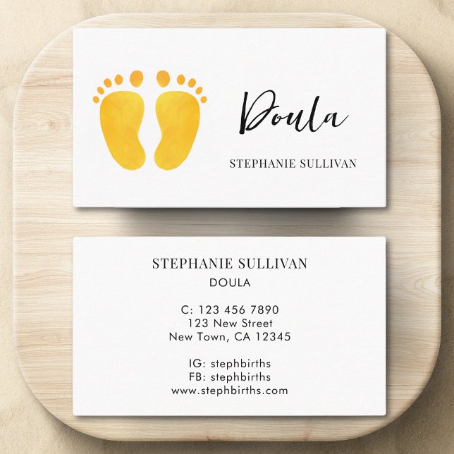 Carte De Visite Entraîneur de naissance de Doula (Créateur téléchargé)