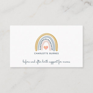Carte De Visite Entraîneur de naissance Doula Midwoman Aquarelle A