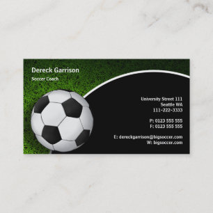 Carte De Visite Entraîneur de sports du football du football  