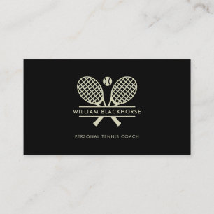 Carte De Visite Entraîneur de tennis du Club de Country Moderne