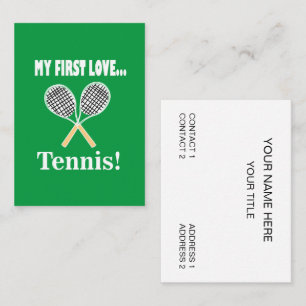 Carte De Visite Entraîneur de Tennis Sports Tennis