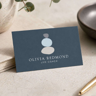 Carte De Visite Entraîneur de vie Zen Moderne Minimaliste 