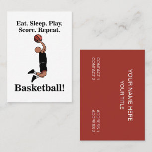 Carte De Visite Entraîneur d'entraîneurs sportifs de basket-ball
