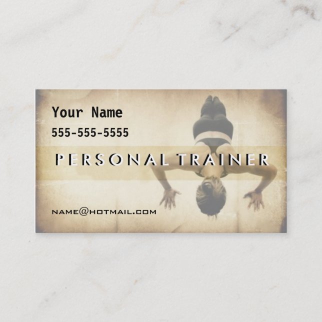 Carte De Visite Entraîneur personnel (Devant)