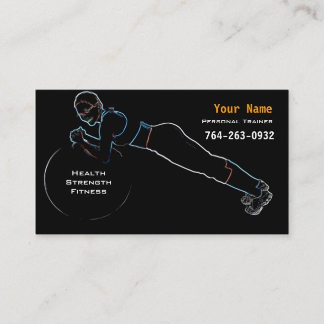 Carte De Visite Entraîneur personnel (Devant)