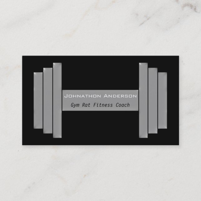 Carte De Visite Entraîneur personnel de forme physique de rat (Devant)