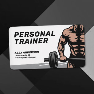 Carte De Visite Entraîneur Personnel de Musculation et de Fitness